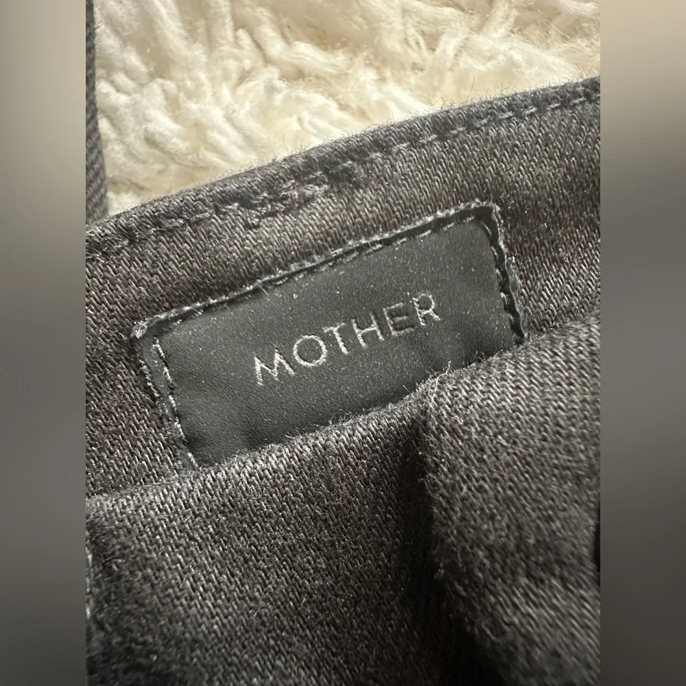 Mother High Waisted Looker skimp jeans black size 23 - Picture 6 of 8